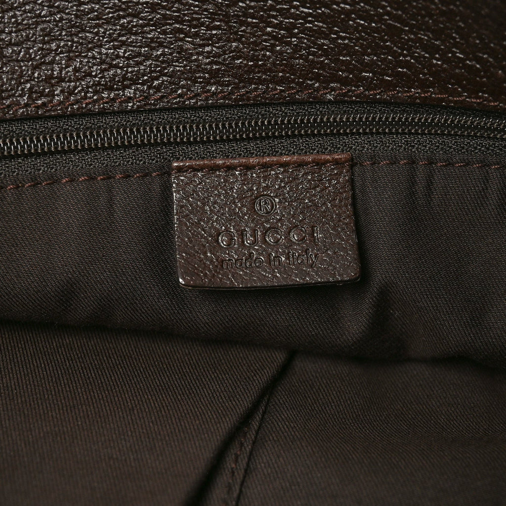 Gucci Monogram Large Eclipse Tote Brown