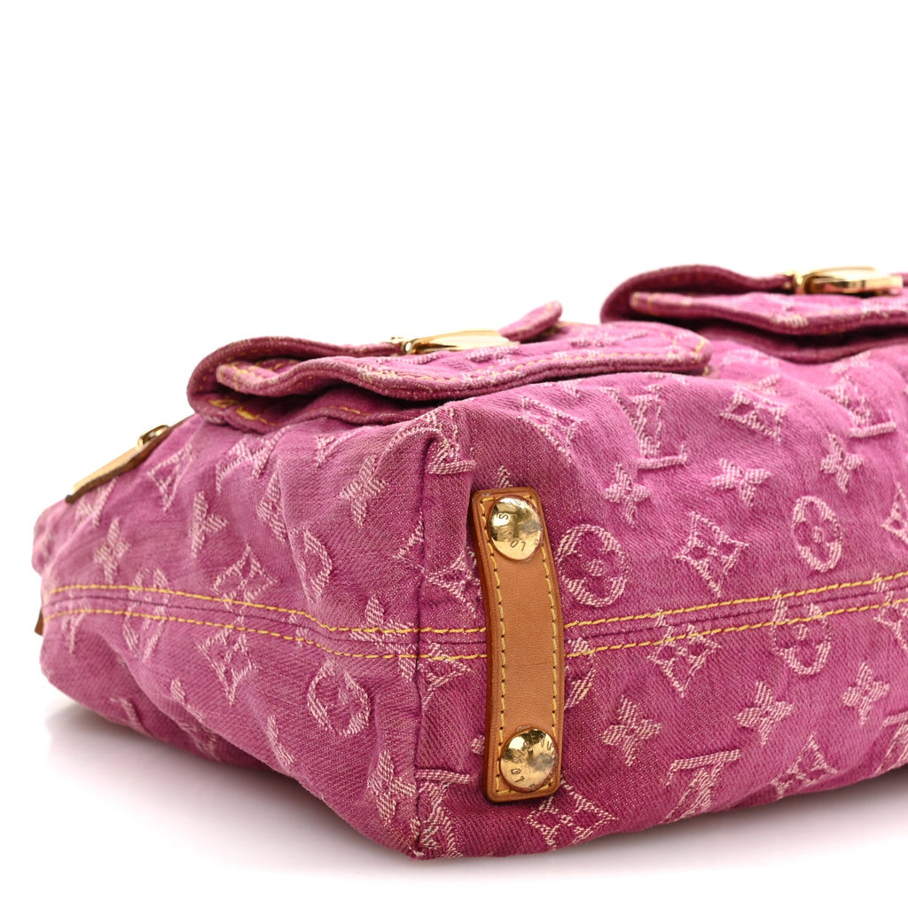Louis Vuitton Denim Baggy PM Fuchsia