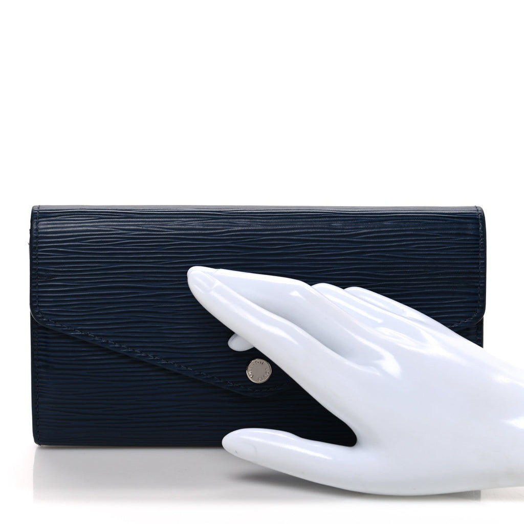 Louis Vuitton Epi Sarah Wallet NM Indigo