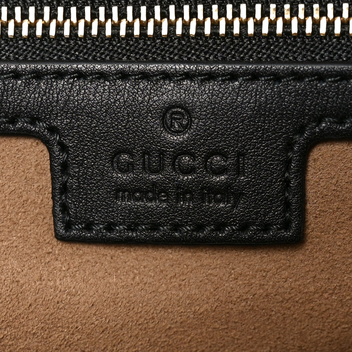 Gucci GG Supreme Monogram Medium Padlock Tote Black