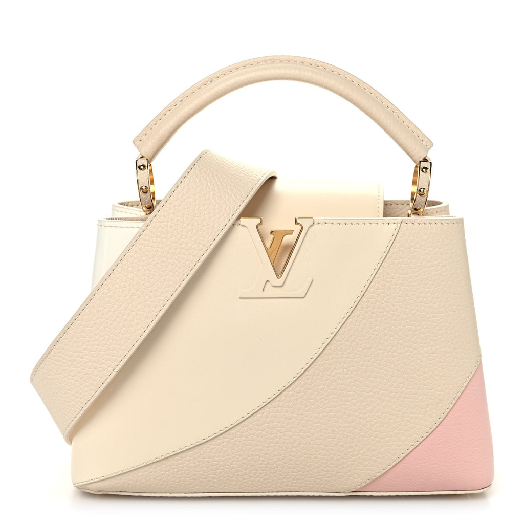 Louis Vuitton Taurillon Gelato Capucines BB Tonal Vanilla Beige