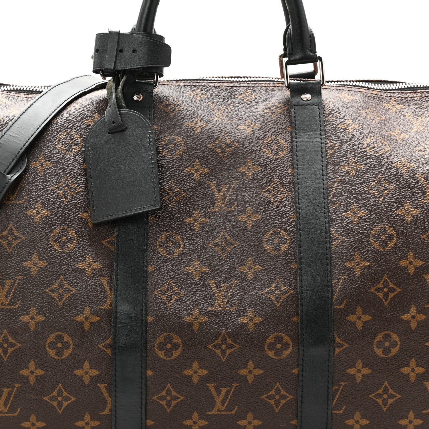 Louis Vuitton Monogram Macassar Keepall Bandouliere 55