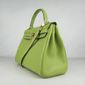 Hermes Kelly 32cm Togo Leather Handbag 6108 Green Golden