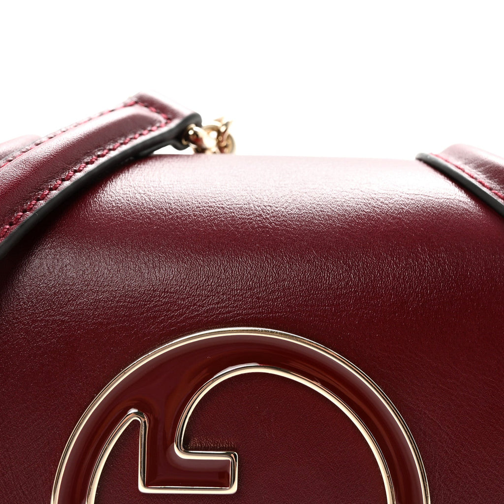 Gucci Calfskin Blondie Small Shoulder Bag Dark Red
