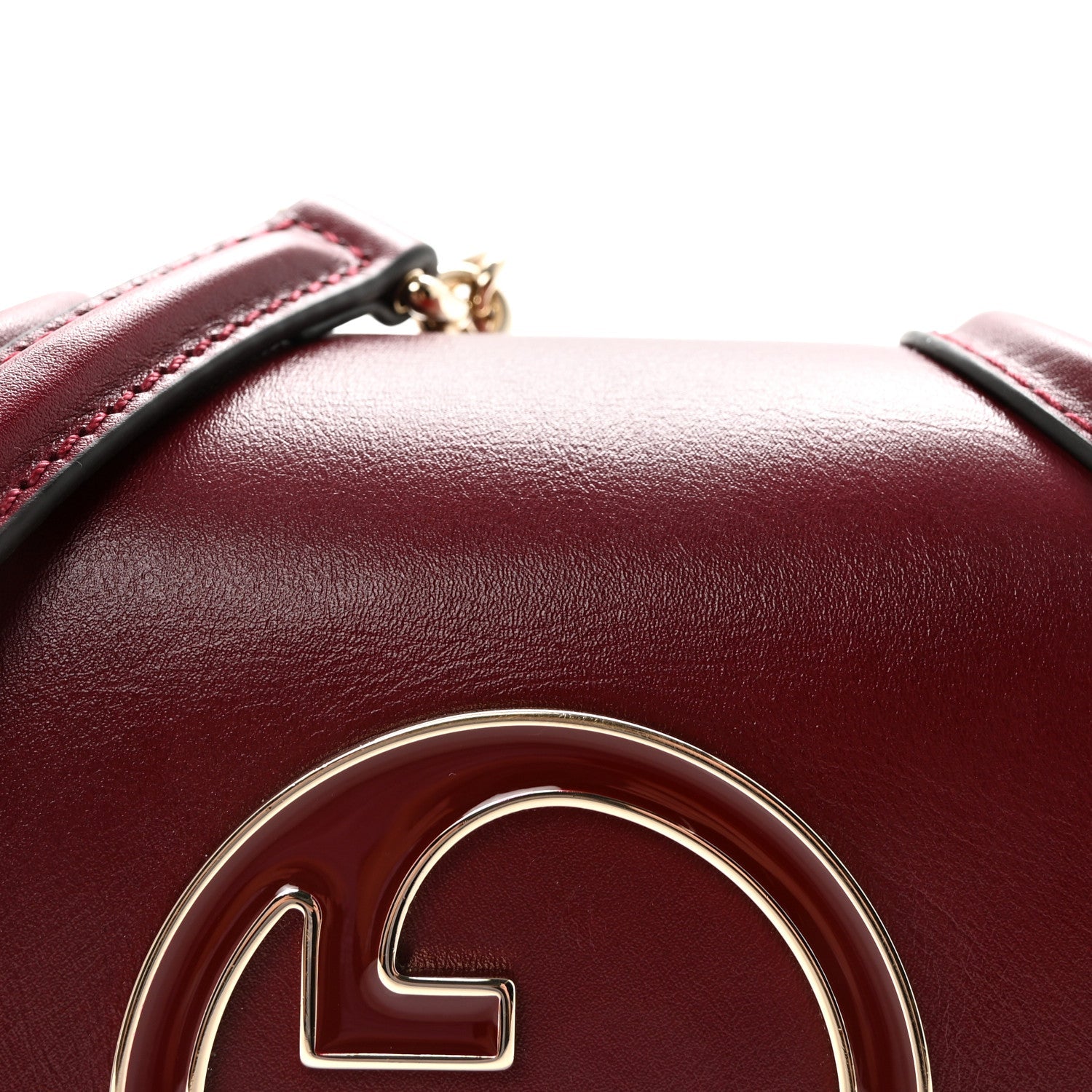Gucci Calfskin Blondie Small Shoulder Bag Dark Red