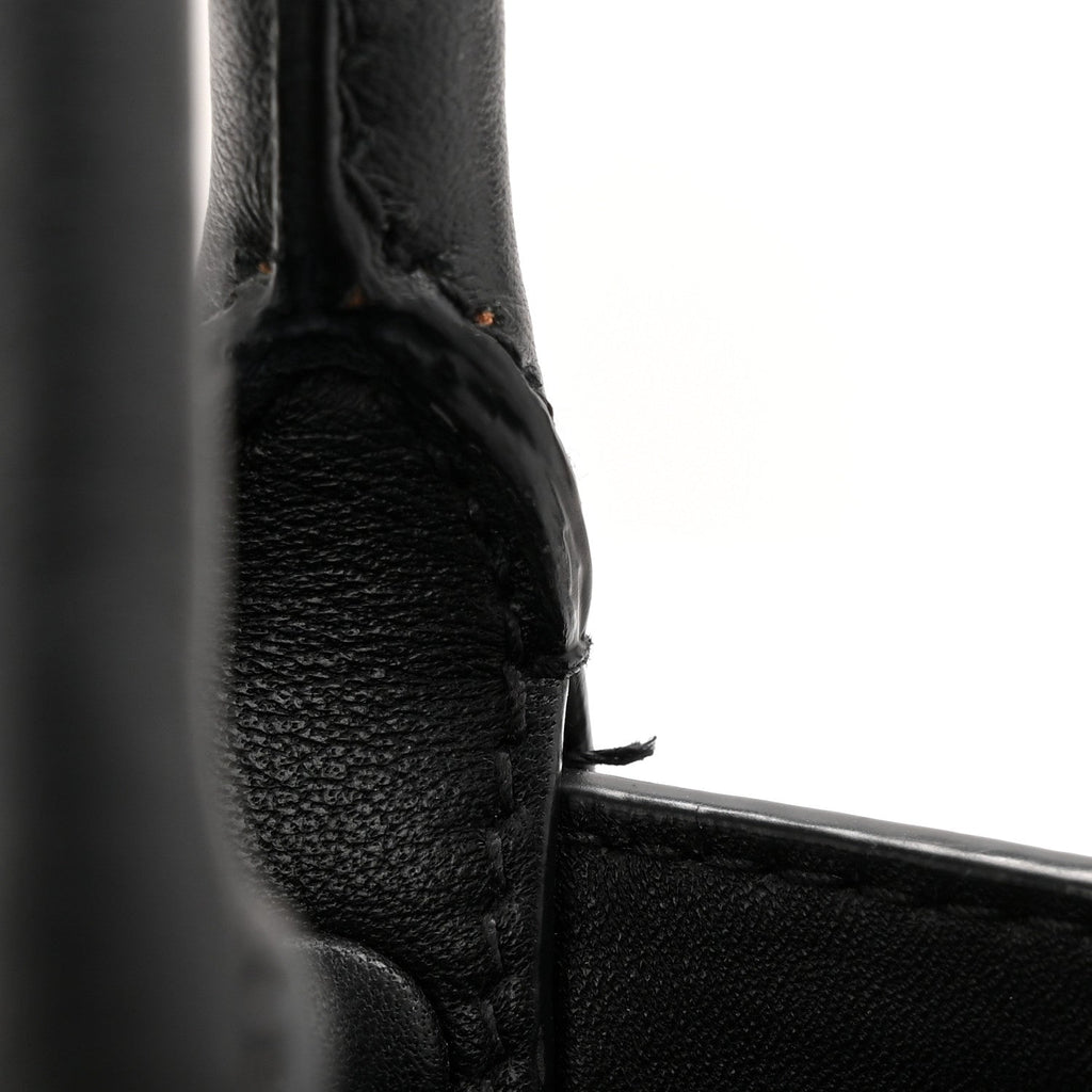 Prada Soft Grain Calfskin Small Double Belt Tote Black