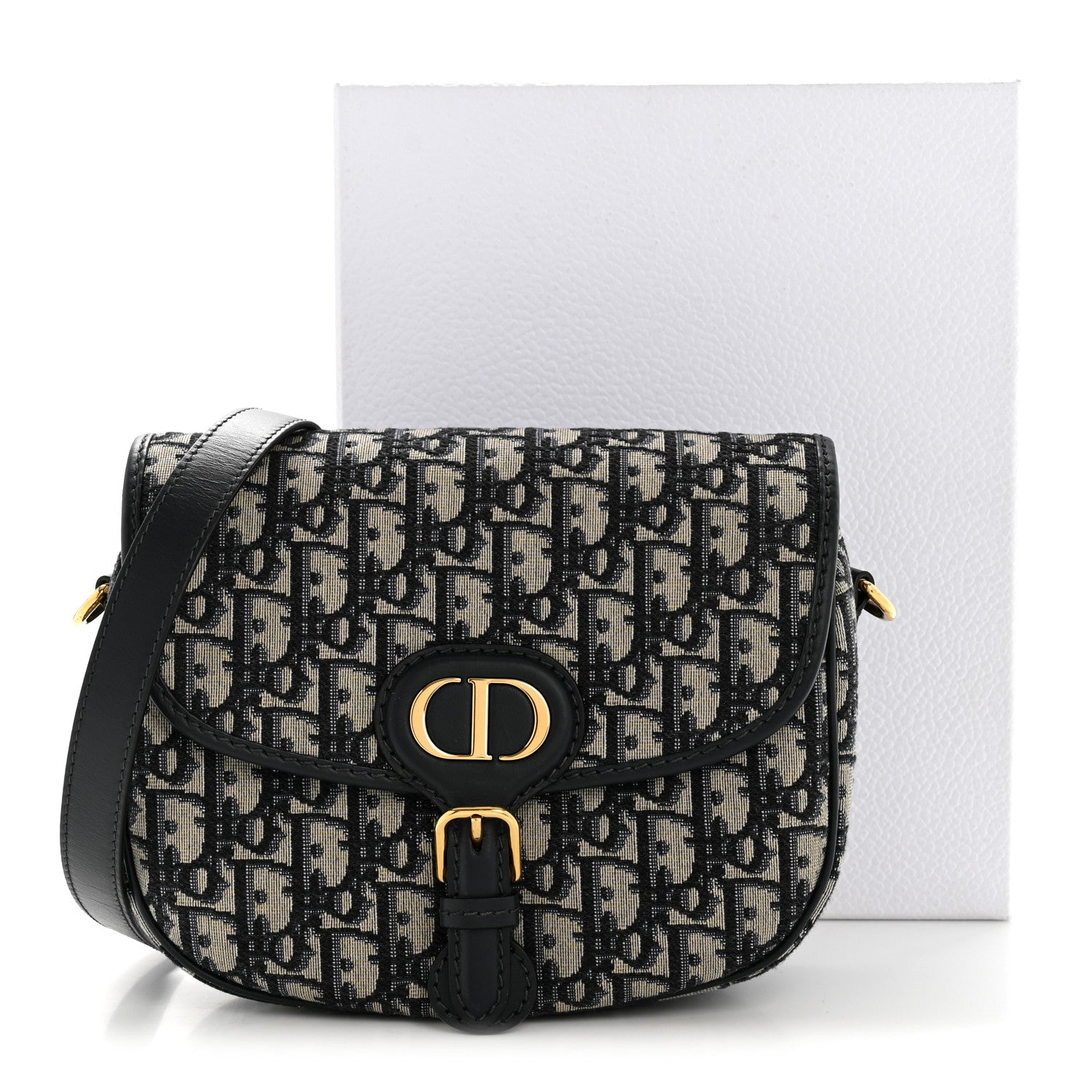Christian Dior Oblique Medium Bobby Flap Blue