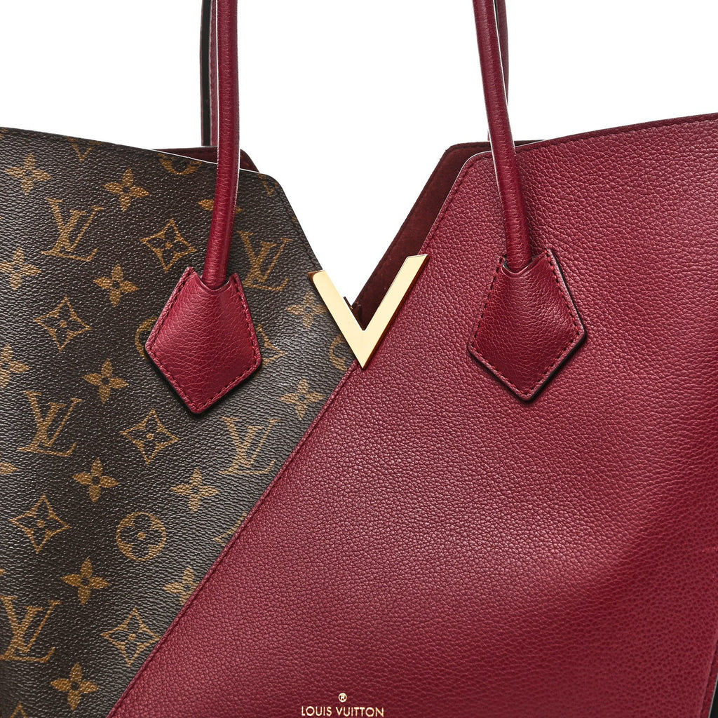 Louis Vuitton Calfskin Monogram Kimono Tote Grape
