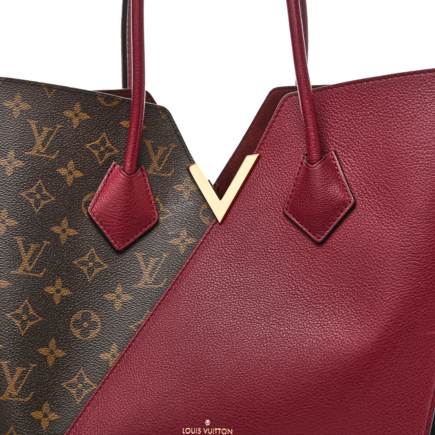 Louis Vuitton Calfskin Monogram Kimono Tote Grape