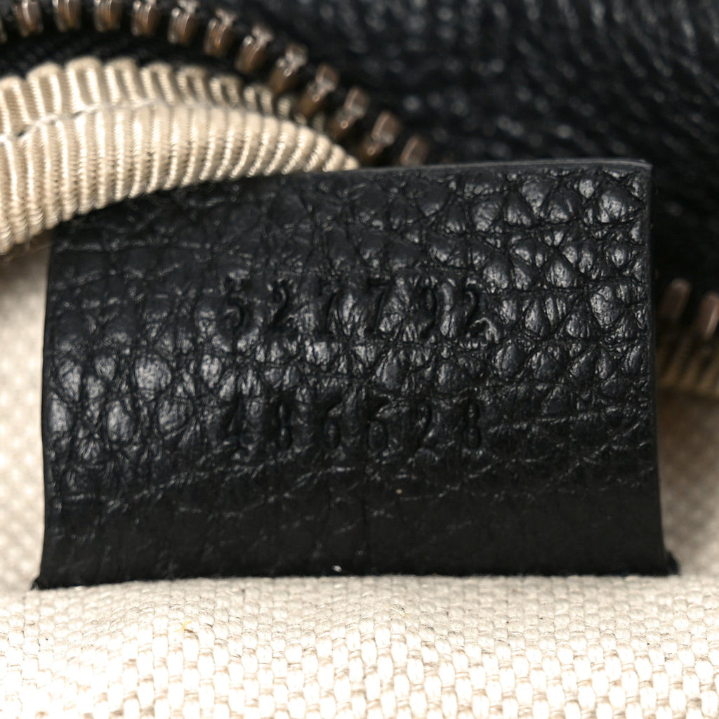 Gucci Grained Calfskin Small Logo Belt Bag Black