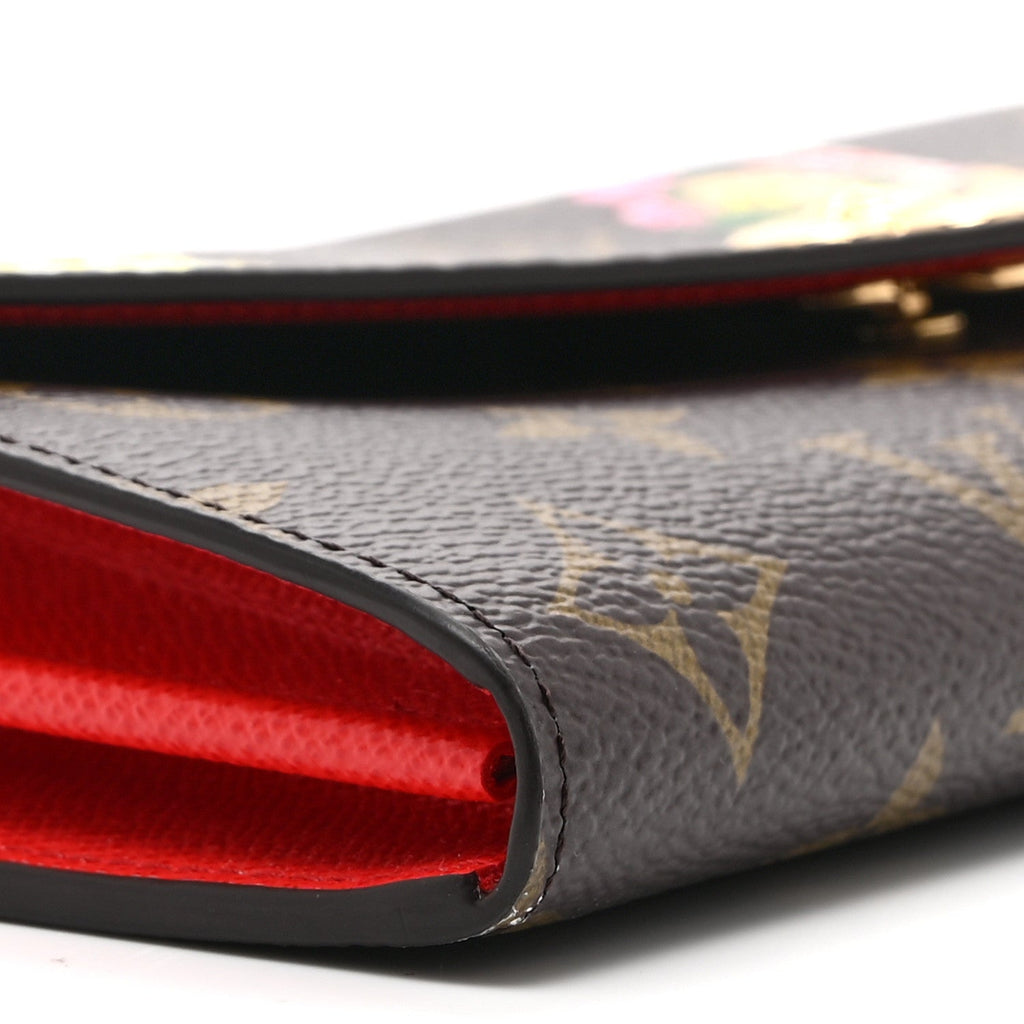 Louis Vuitton Monogram Candy Factory Sarah Wallet Candy Red