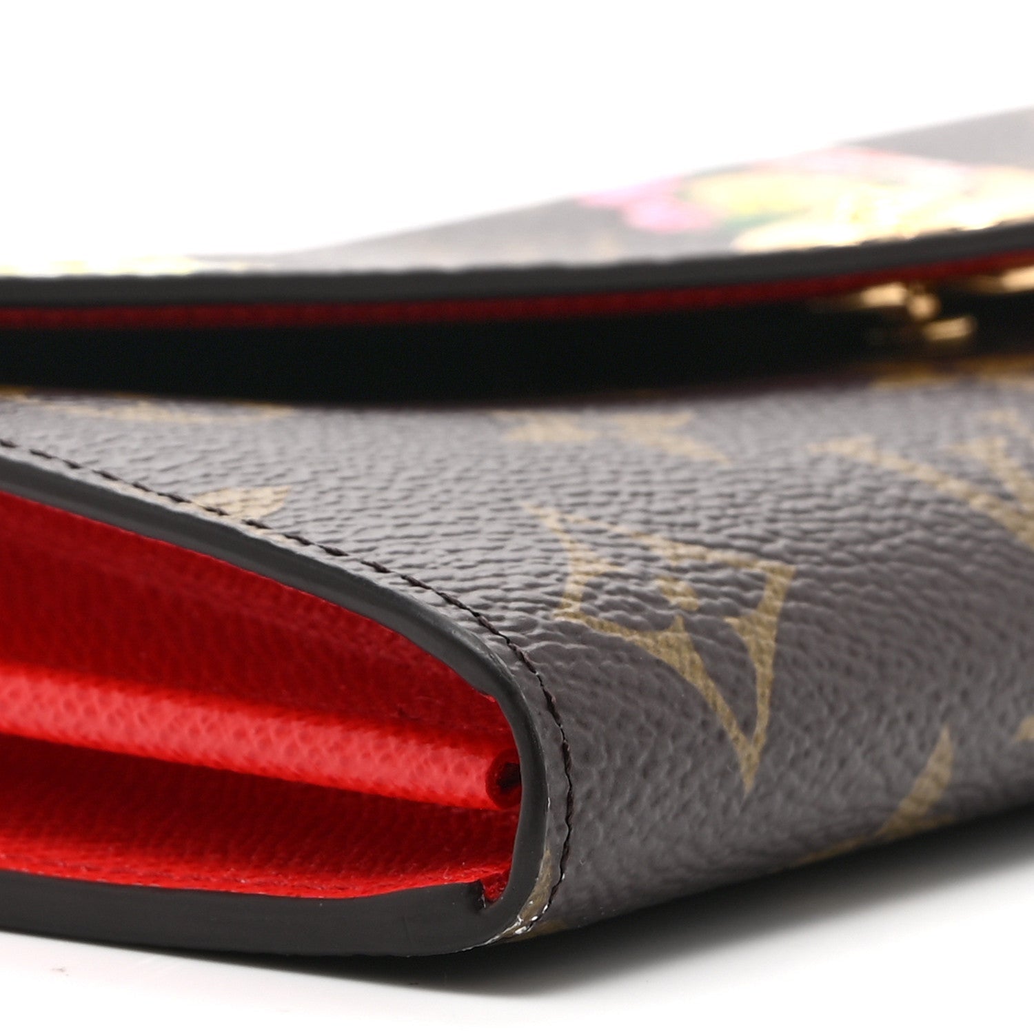 Louis Vuitton Monogram Candy Factory Sarah Wallet Candy Red