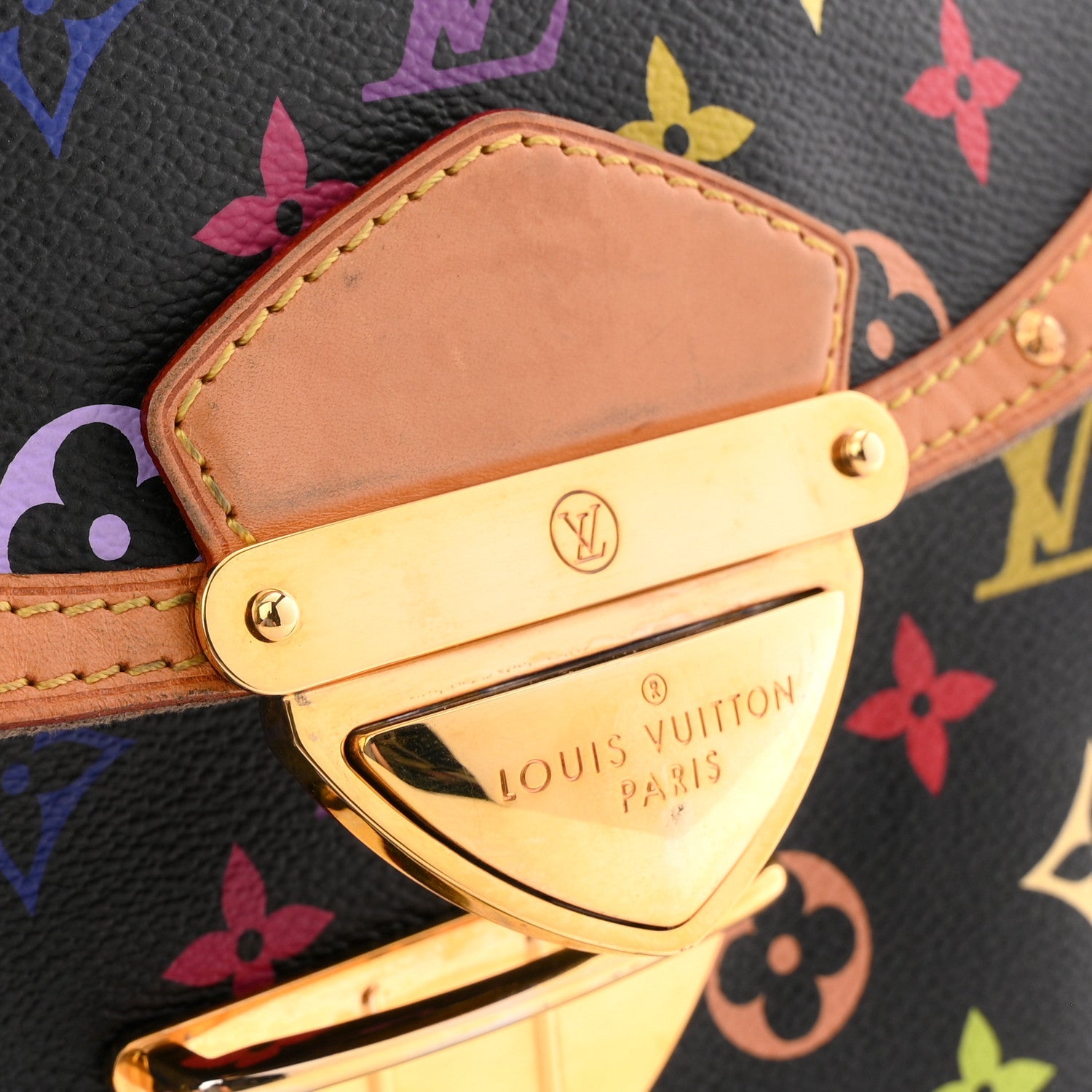 Louis Vuitton Monogram Multicolor Beverly MM Black