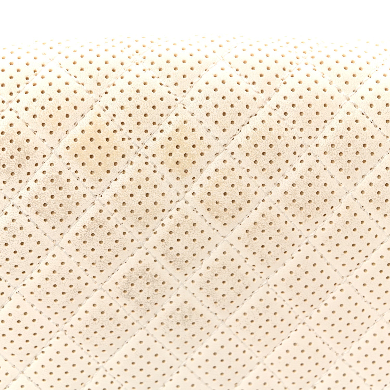 Chanel Lambskin Perforated Medium Boy Flap White