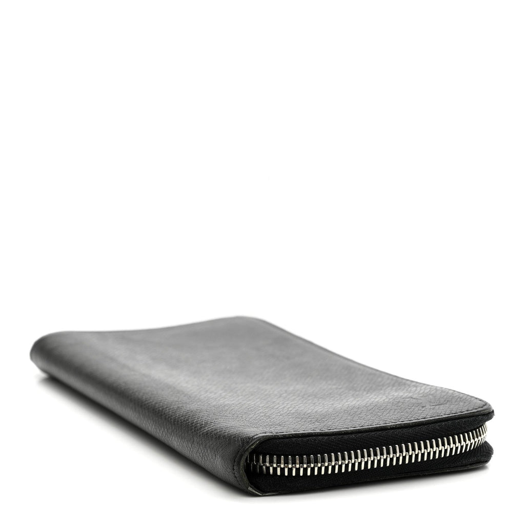Louis Vuitton Taiga Vertical Zippy Wallet Black