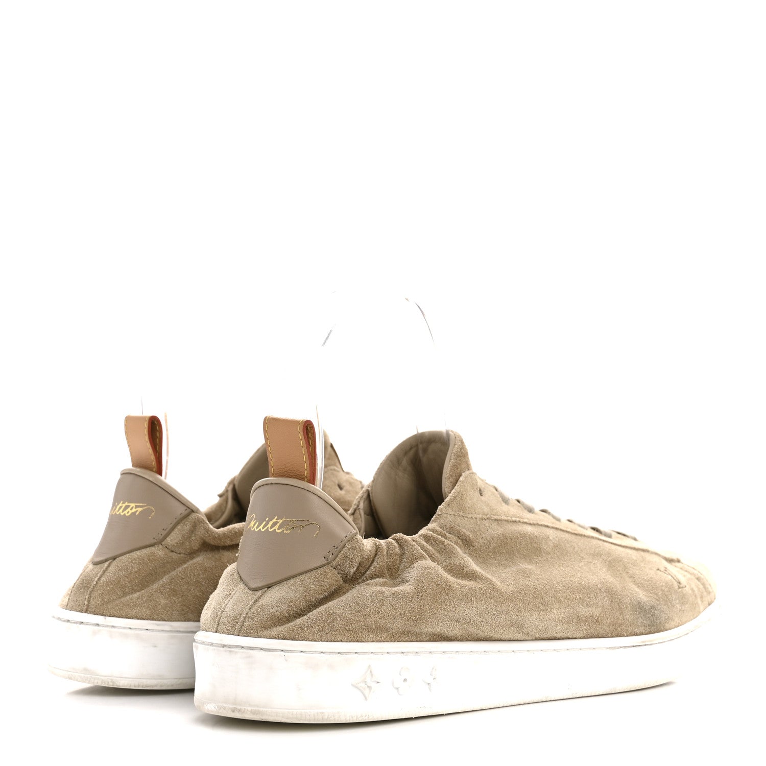 Louis Vuitton Suede Calfskin LV Soft Sneakers 9 Beige