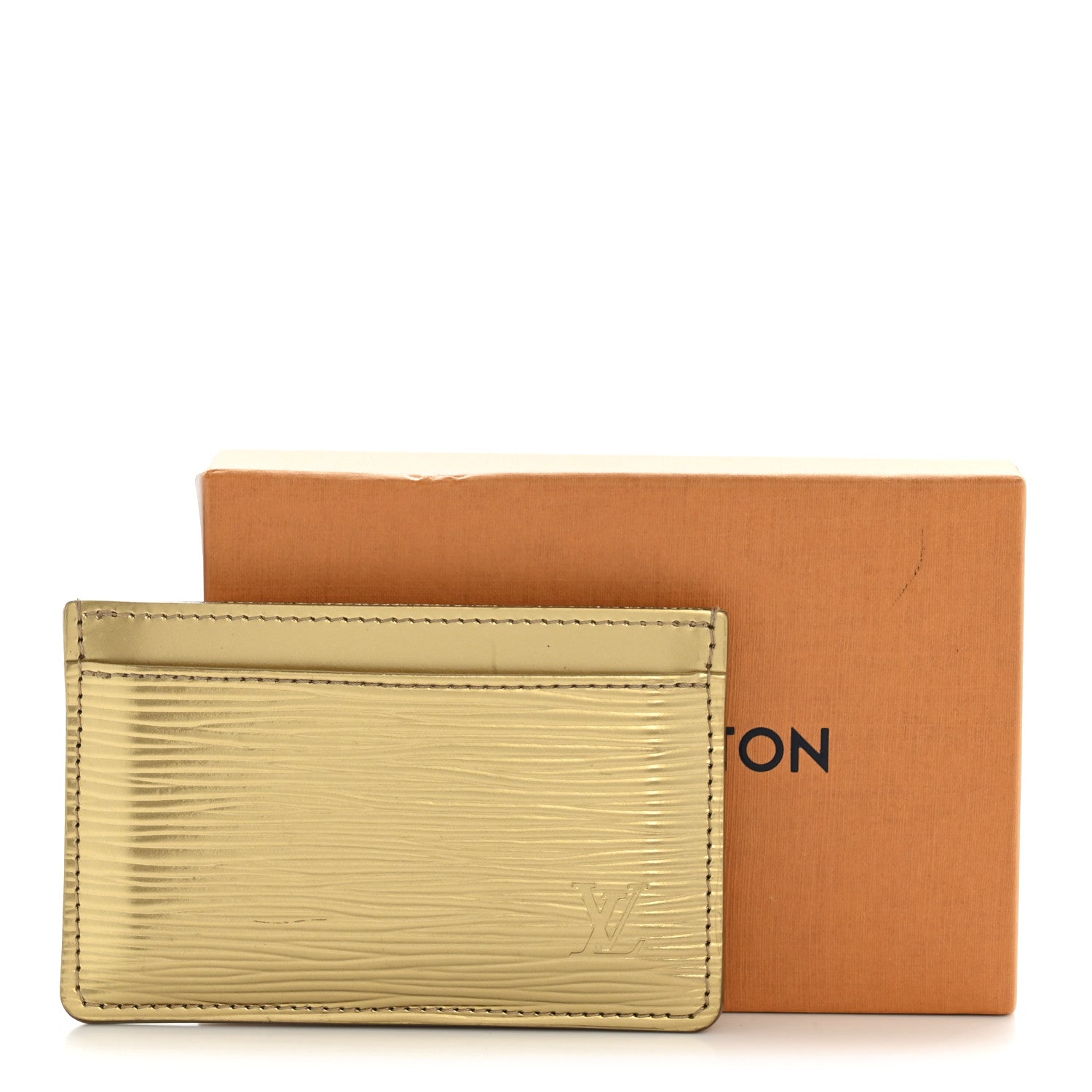 Louis Vuitton Epi Card Holder Gold