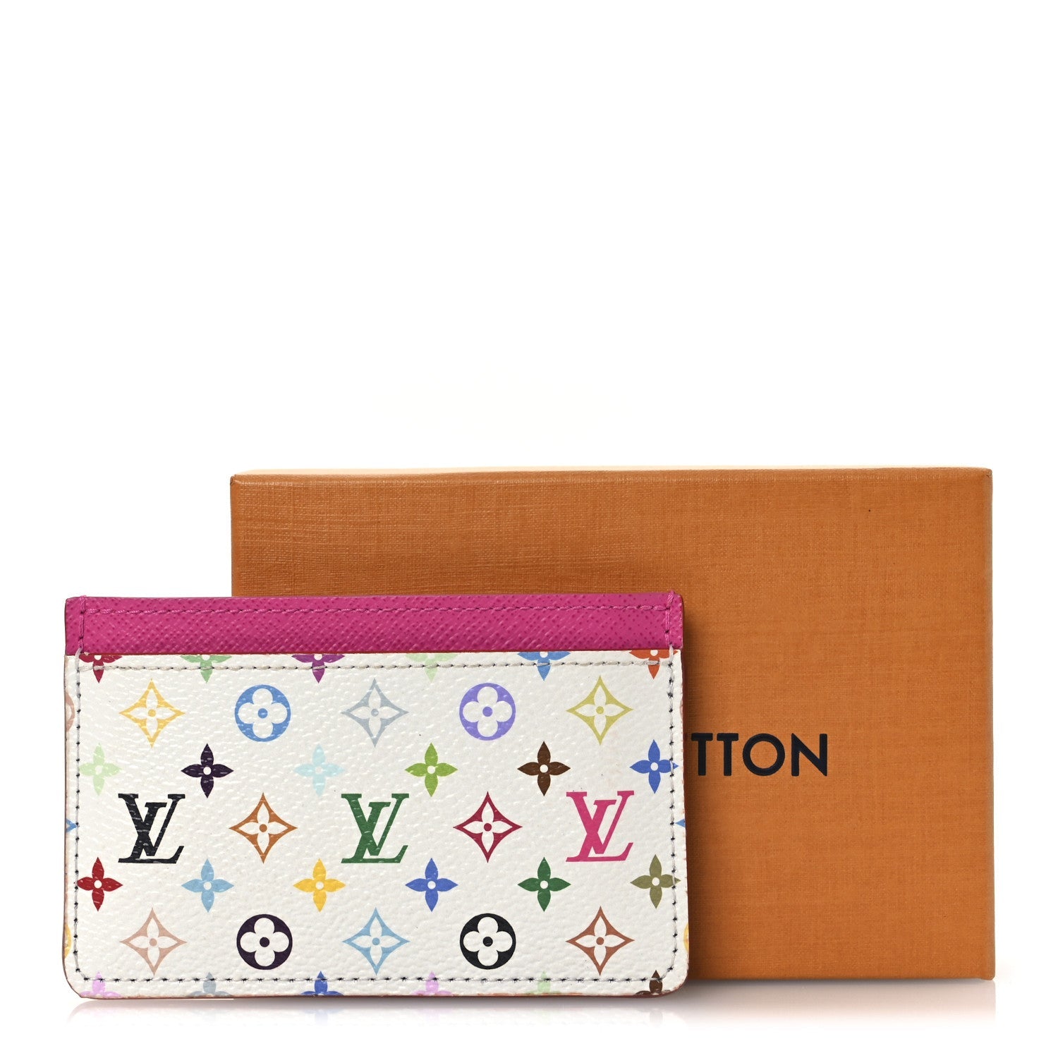 Louis Vuitton LV X TM Monogram Multicolor Card Holder Kawaii Pink