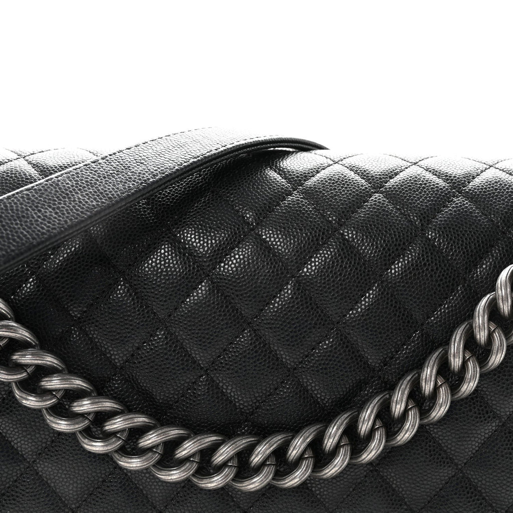 Chanel Caviar Quilted New Medium Boy Flap Black