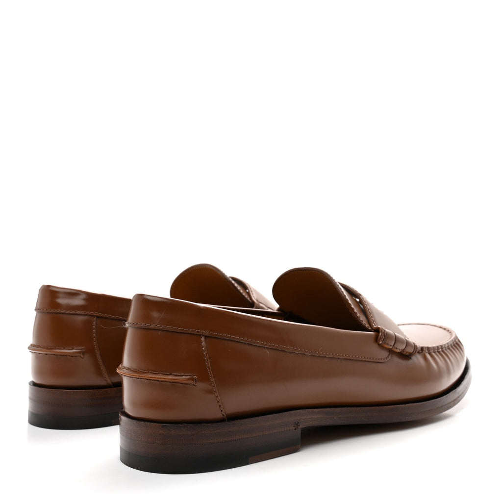 Gucci Calfskin Mens Interlocking G Millennial Ribot Loafers 11 Cuir
