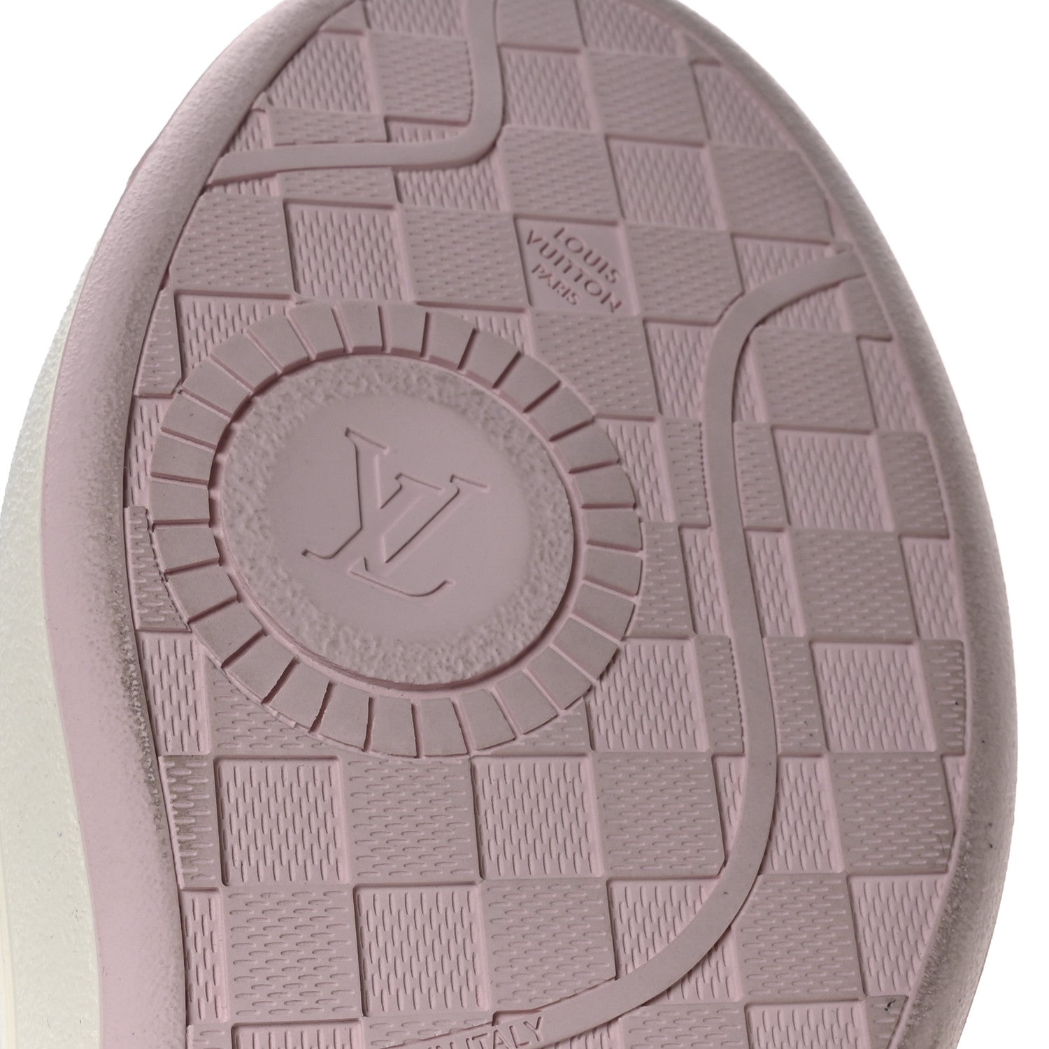 Louis Vuitton Calfskin Monogram LV Groovy Platform Sneakers 38 Pink