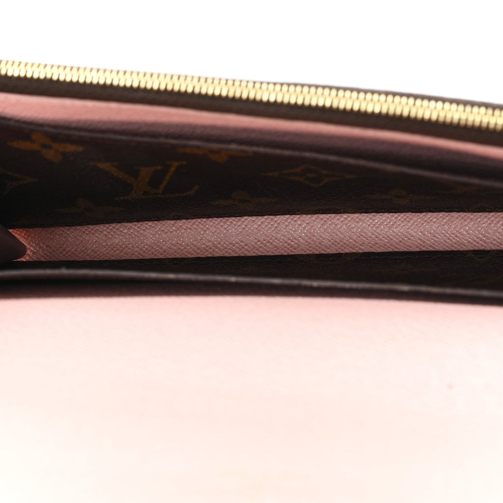 Louis Vuitton Monogram Emilie Wallet Rose Ballerine