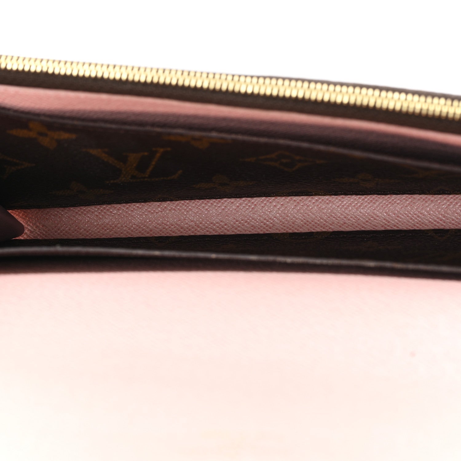 Louis Vuitton Monogram Emilie Wallet Rose Ballerine