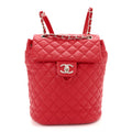Chanel Lambskin Quilted Small Urban Spirit Backpack Red