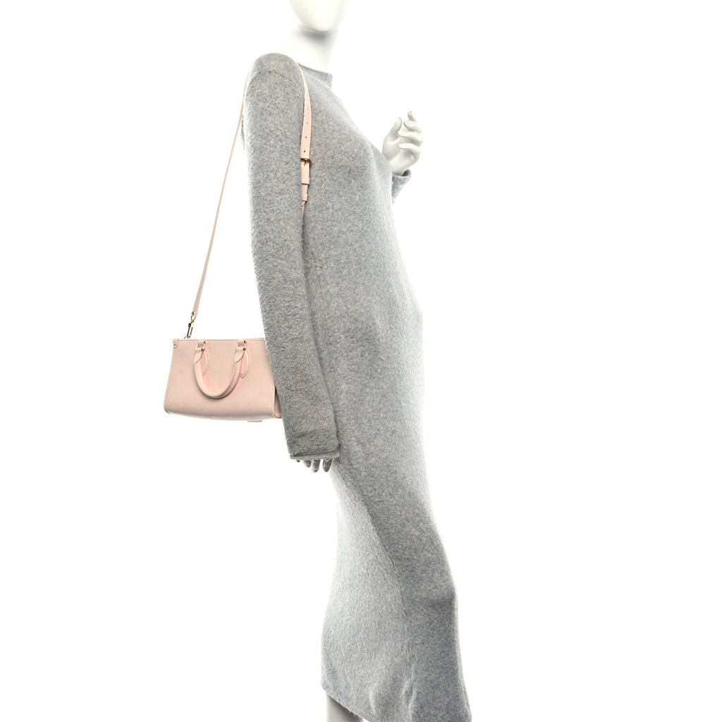 Louis Vuitton Calfskin OnTheGo East West Pearl Pink