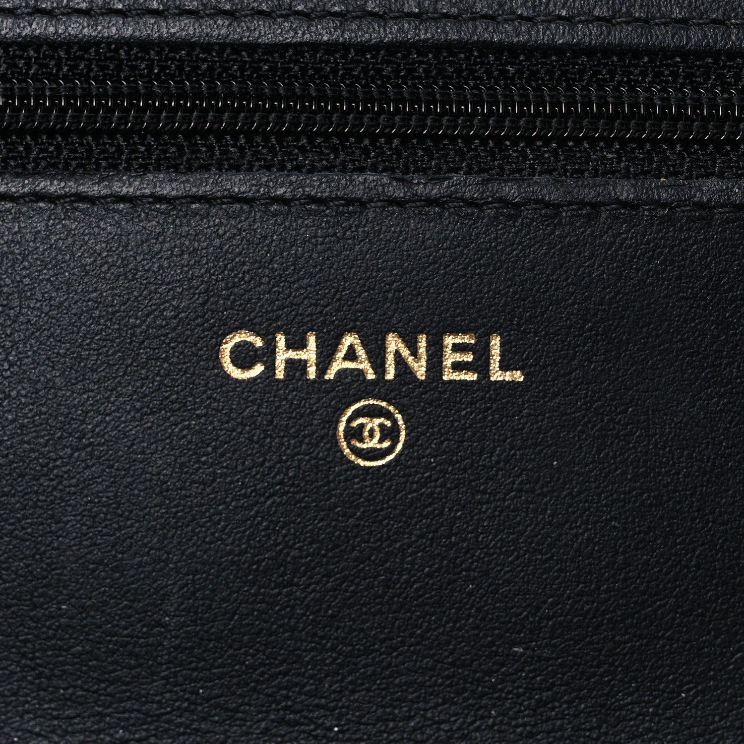 Chanel Aged Calfskin Lucky Charms 2.55 Reissue Wallet on Chain WOC Black
