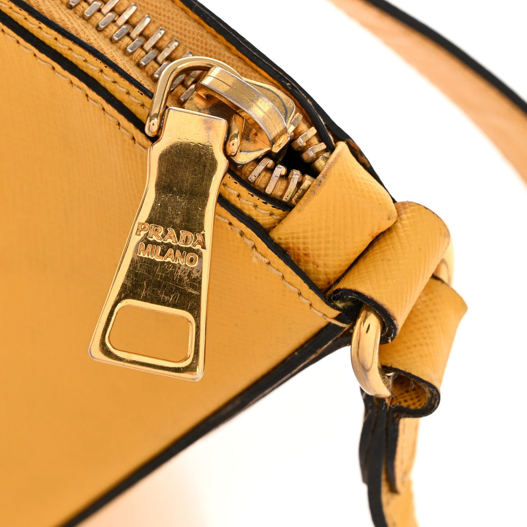 Prada Saffiano Lux Shoulder Bag Soleil
