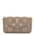 Louis Vuitton Empreinte Monogram Giant Felicie Pochette Tourterelle Creme