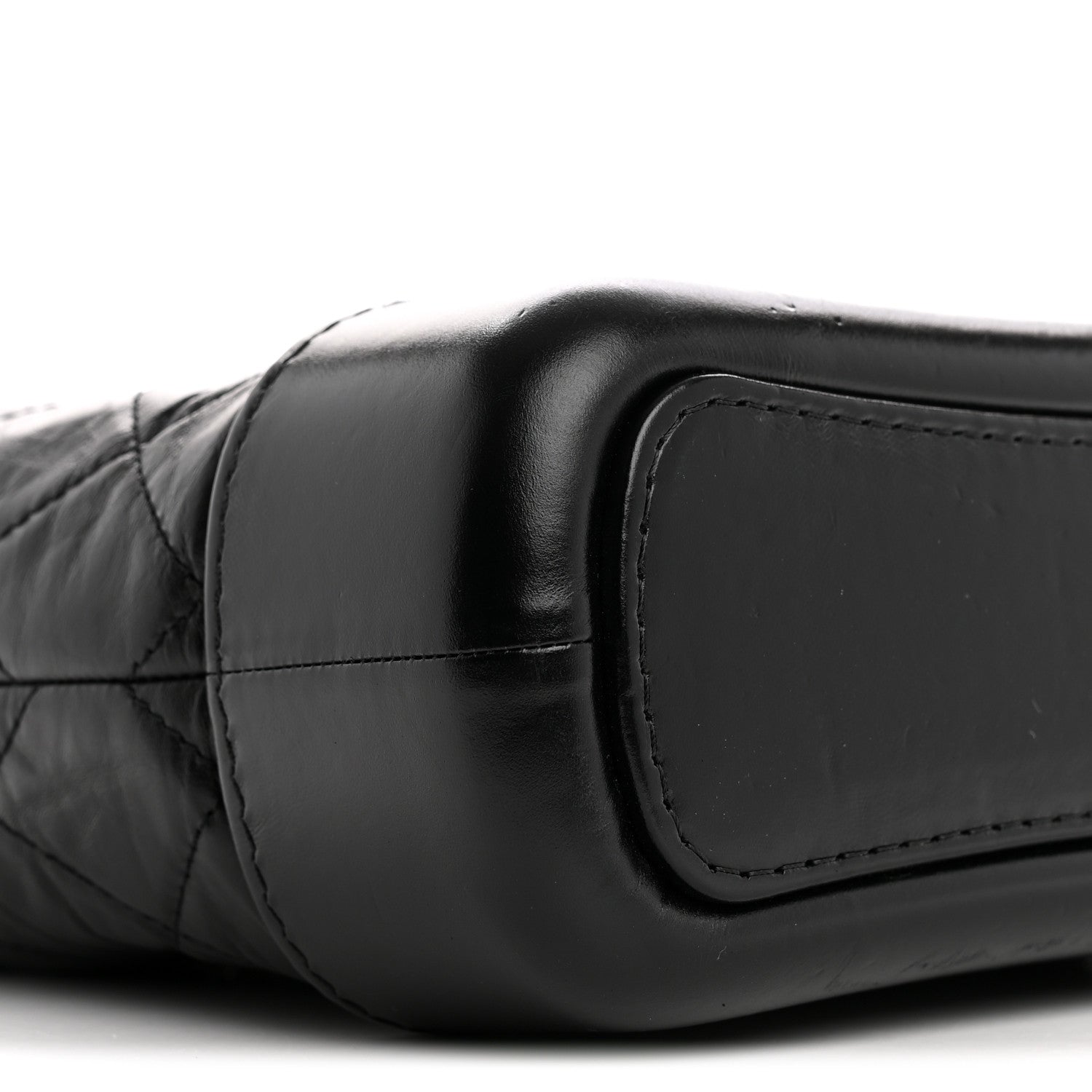 Chanel Aged Calfskin Quilted Small Gabrielle Hobo Black