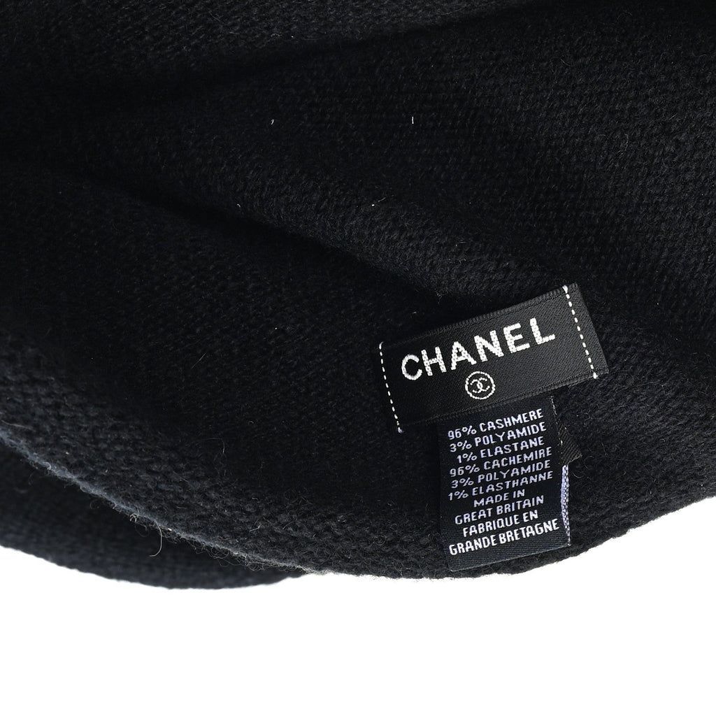 Cashmere CC Beanie Hat Black