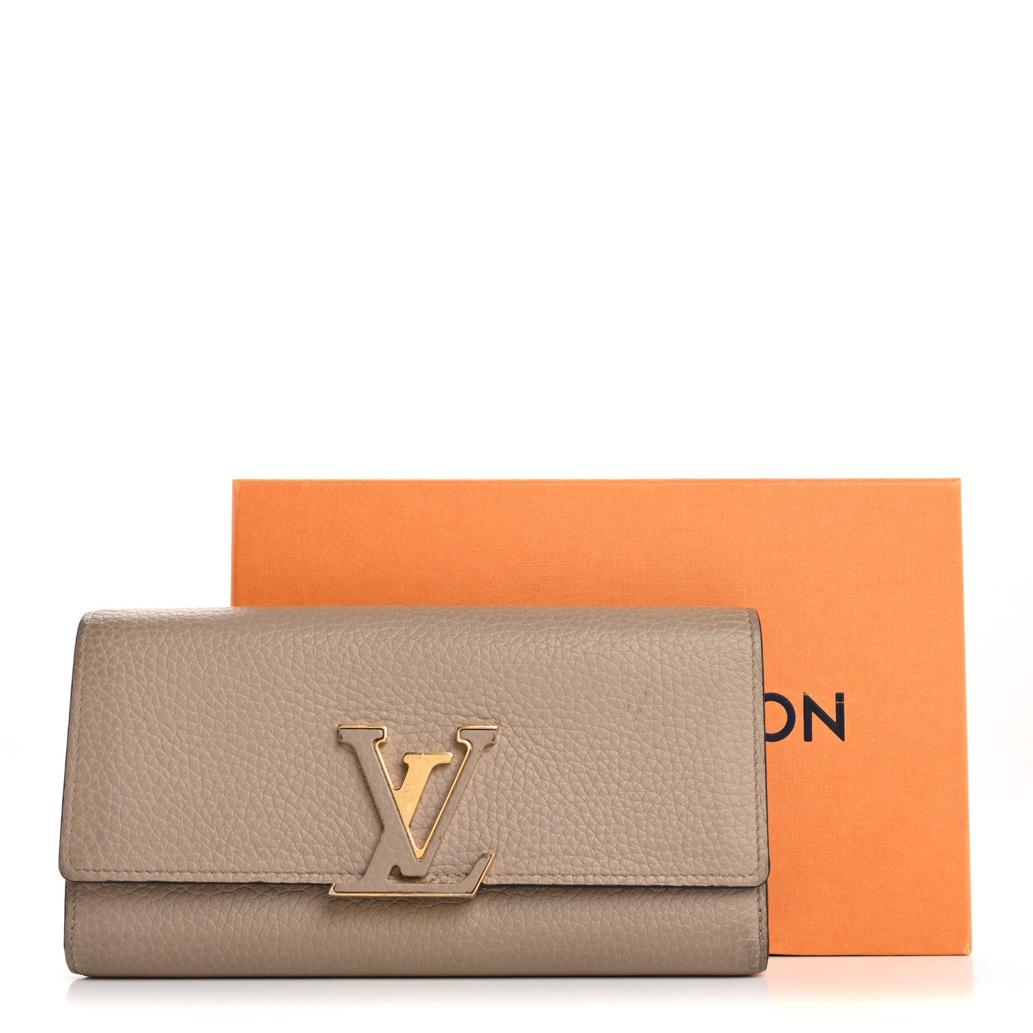 Louis Vuitton Taurillon Capucines Wallet Galet