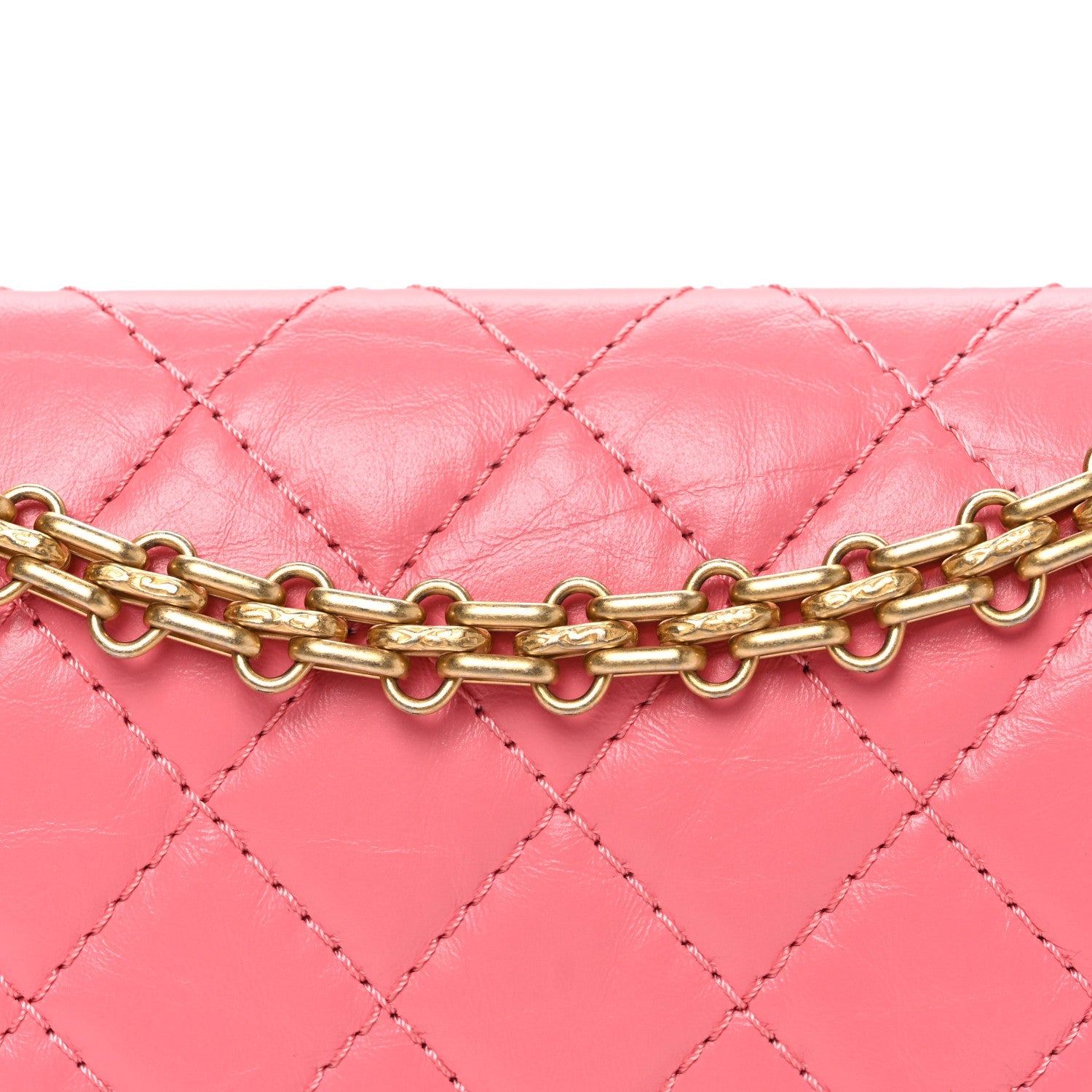 Chanel Aged Calfskin Quilted 2.55 Reissue Mini Flap Pink