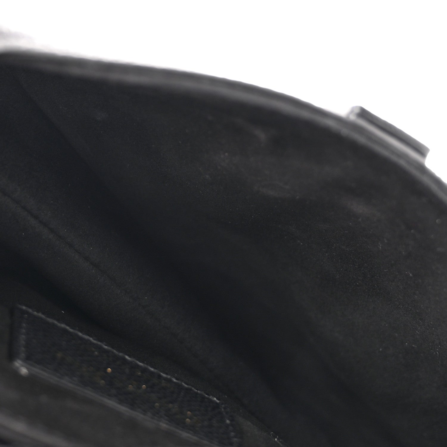 Christian Dior Grained Calfskin Mini Saddle Bag Black