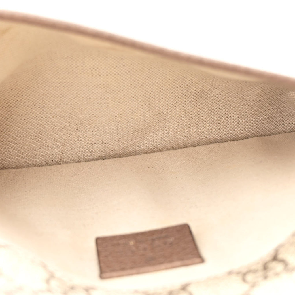 Gucci GG Supreme Monogram Neo Vintage Web Belt Bag Brown