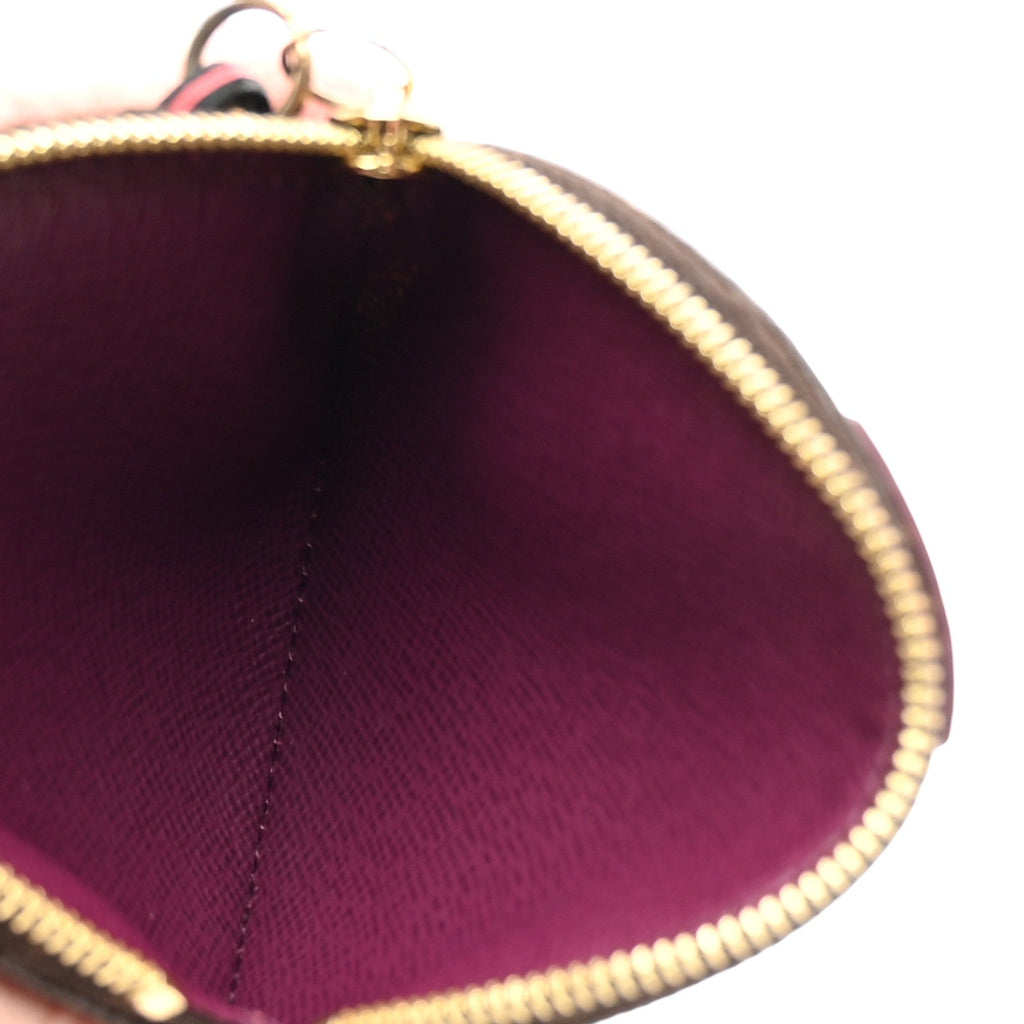 Louis Vuitton Monogram Totem Round Coin Purse Magenta
