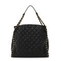 Chanel Calfskin Quilted Large Chain Me Hobo Black