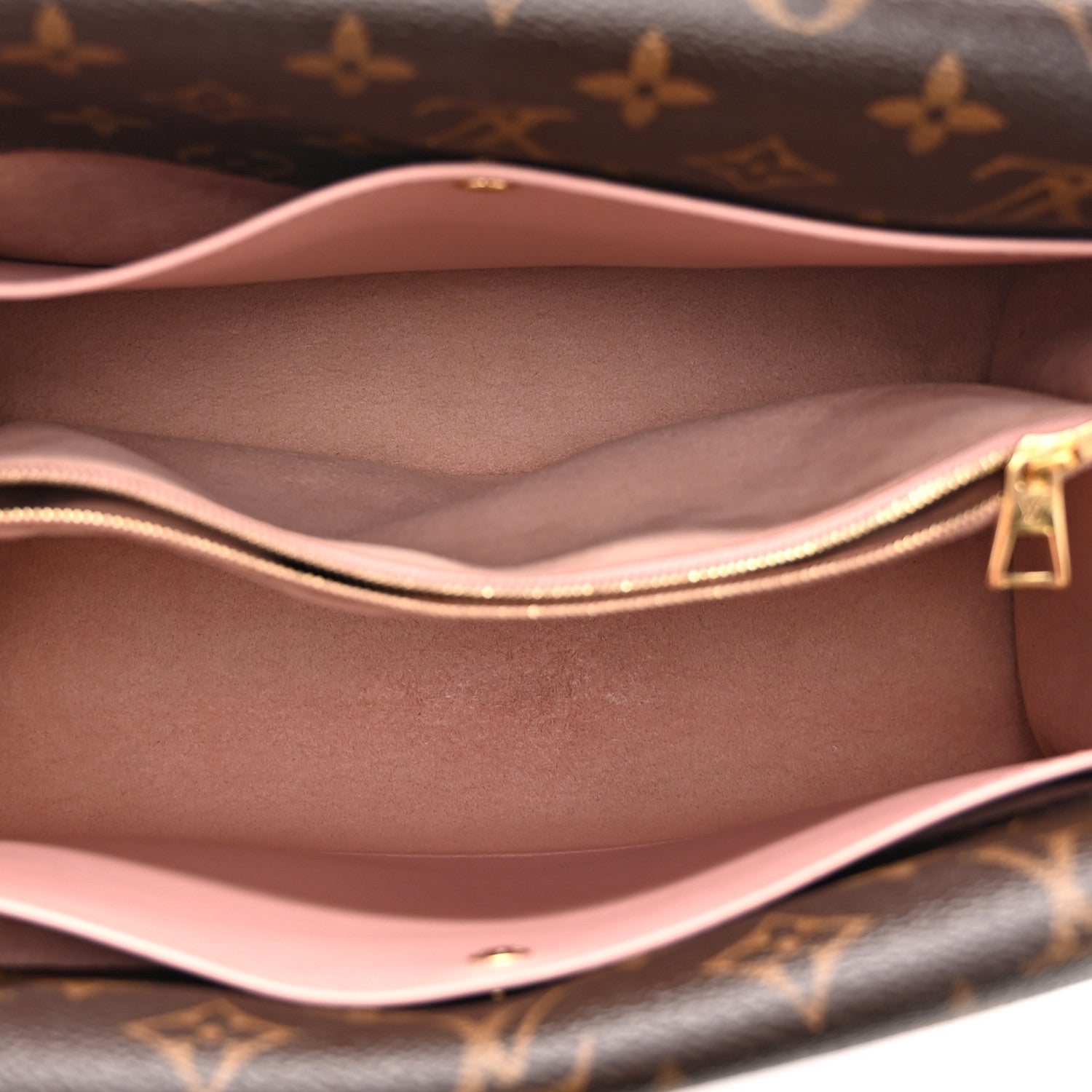 Louis Vuitton Grained Calfskin Monogram Double V Rose Poudre