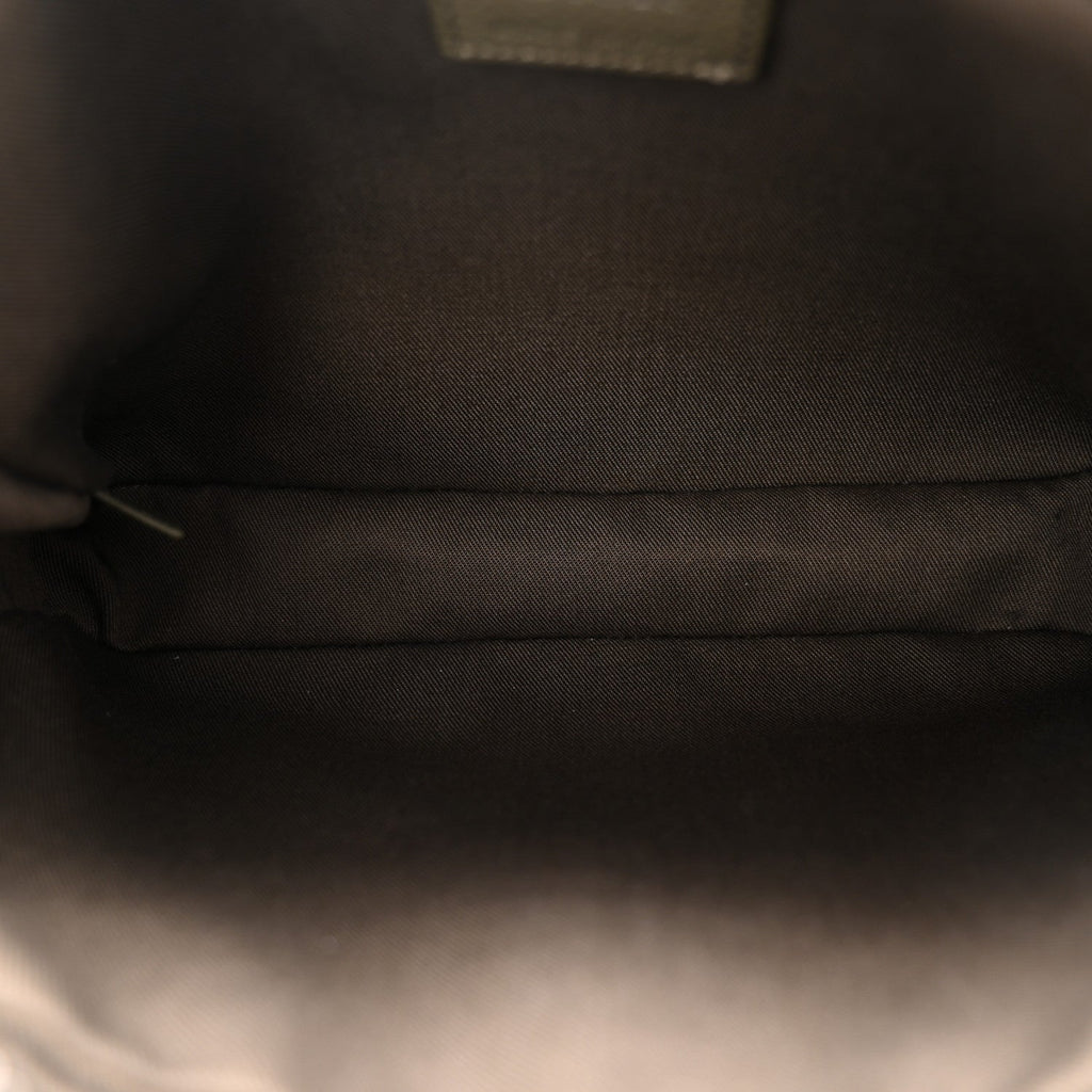 Christian Dior Oblique Saddle Triple Pouch Green