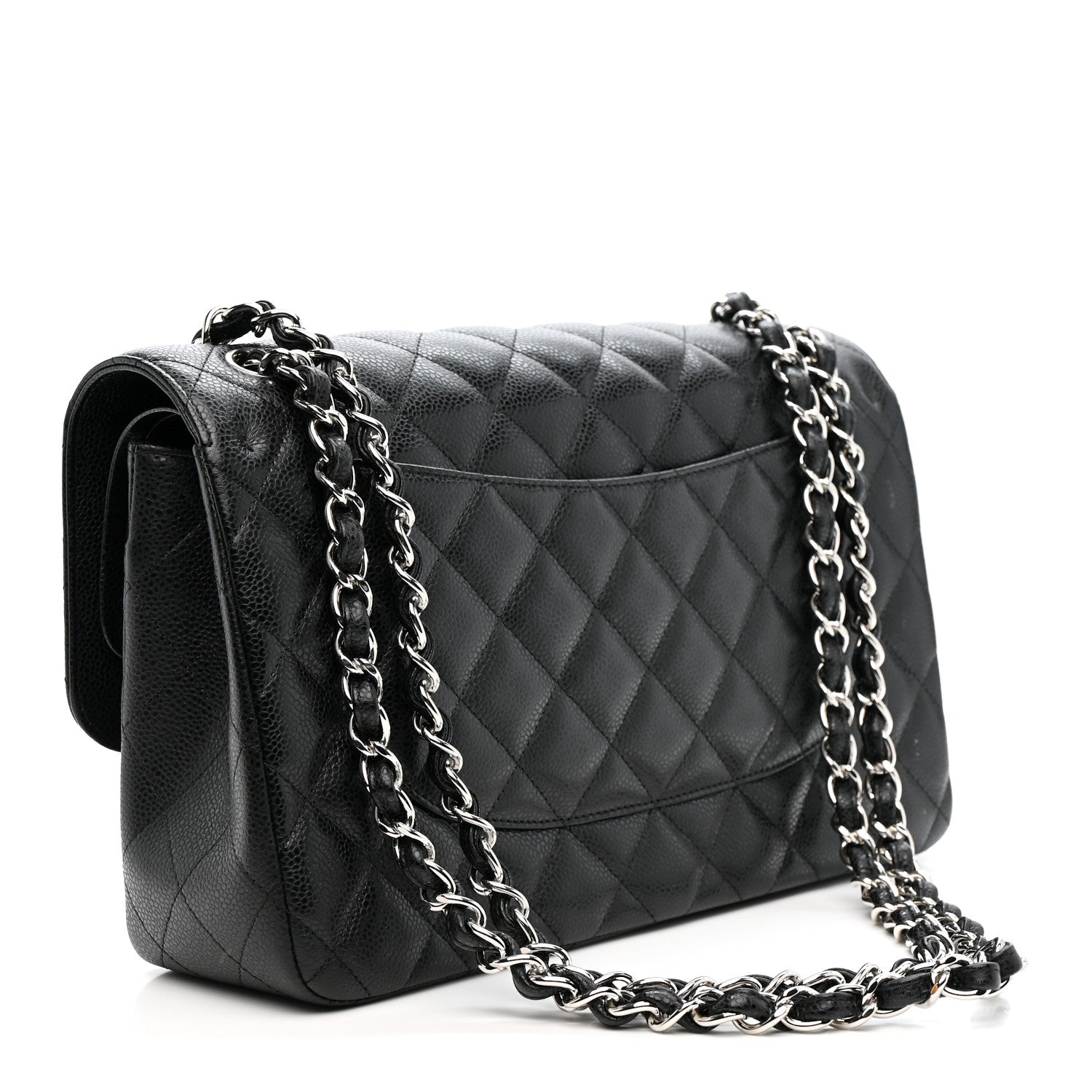 Chanel Caviar Quilted Jumbo Double Flap Black