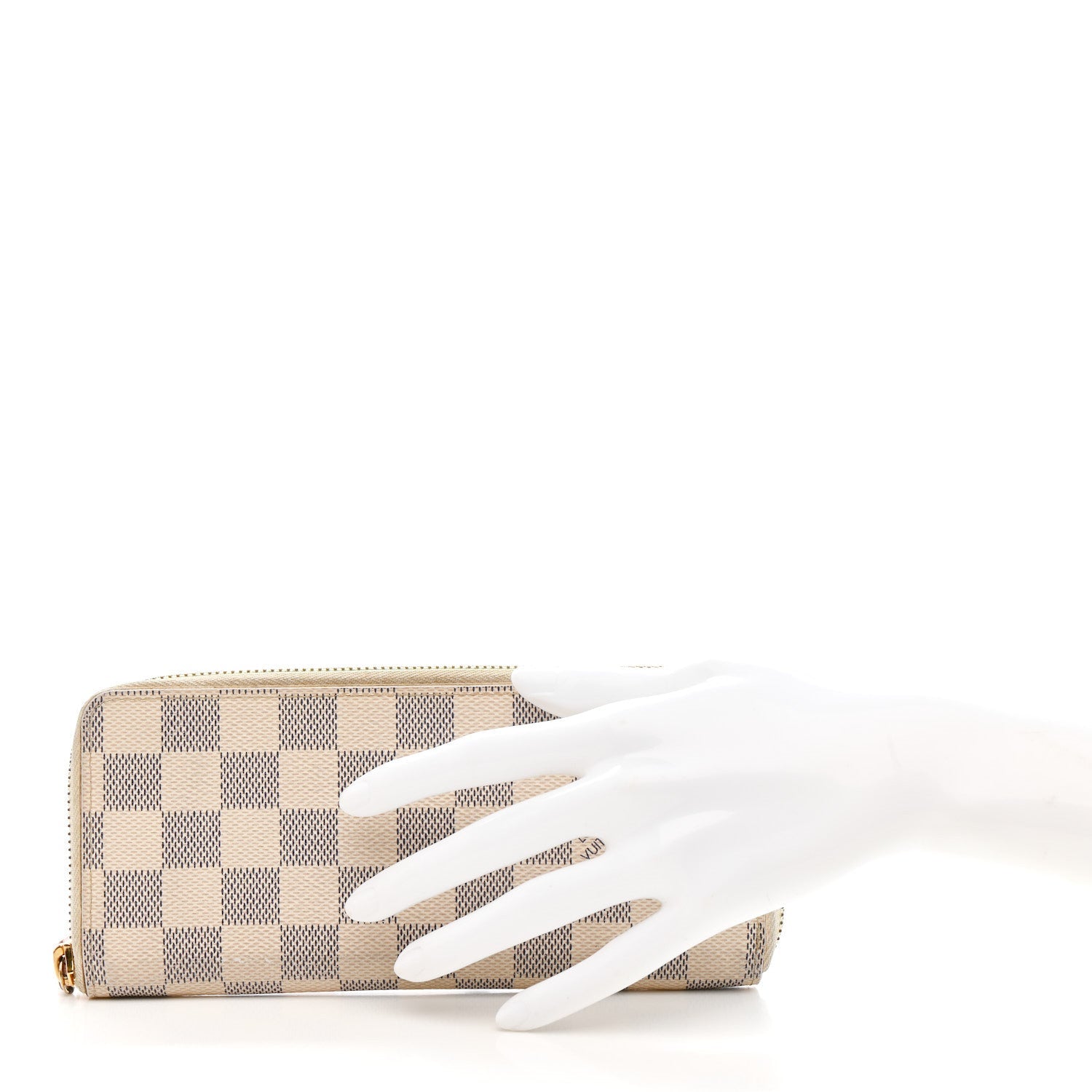 Louis Vuitton Damier Azur Clemence Wallet Rose Ballerine