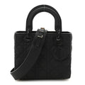 Christian Dior Ultra Matte Calfskin Cannage Small My ABCDior Lady Dior Black