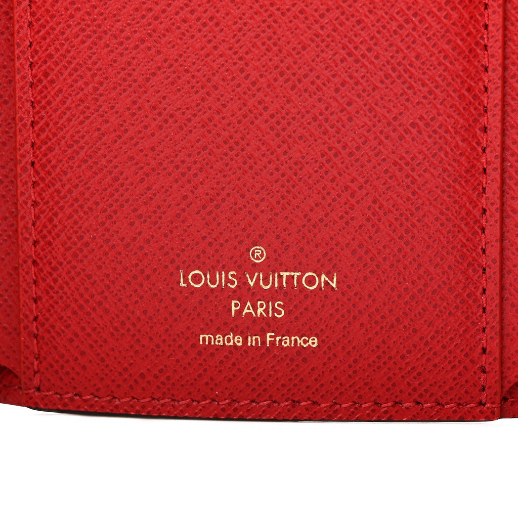 Louis Vuitton Damier Ebene Victorine Wallet Red
