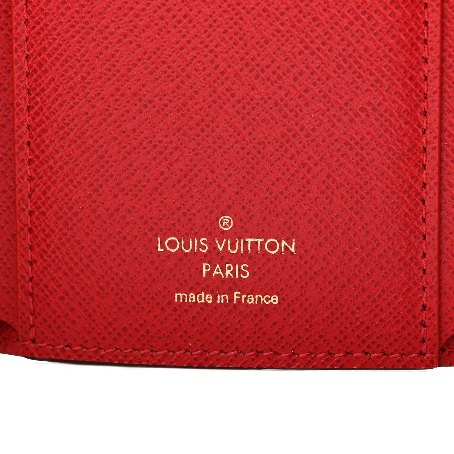 Louis Vuitton Damier Ebene Victorine Wallet Red