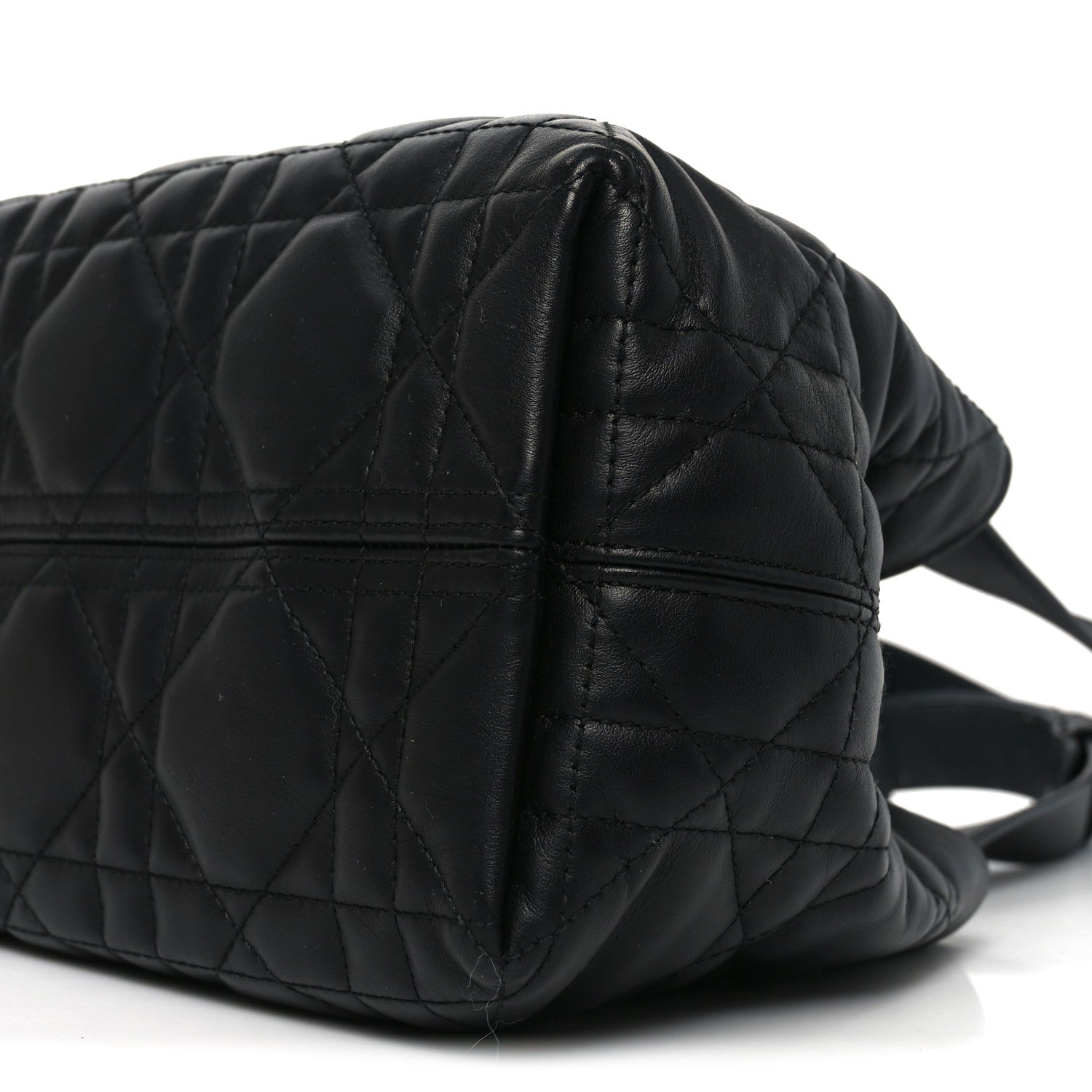 Christian Dior Calfskin Macrocannage Small Toujours Black