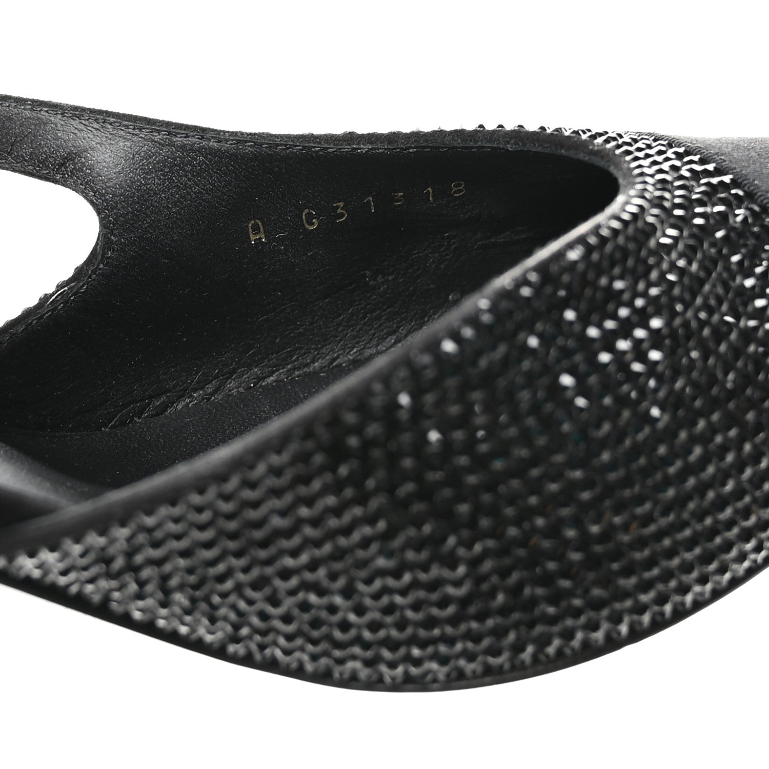 Chanel Strass Grosgrain Cap Toe CC Slingback Pumps 39 Black