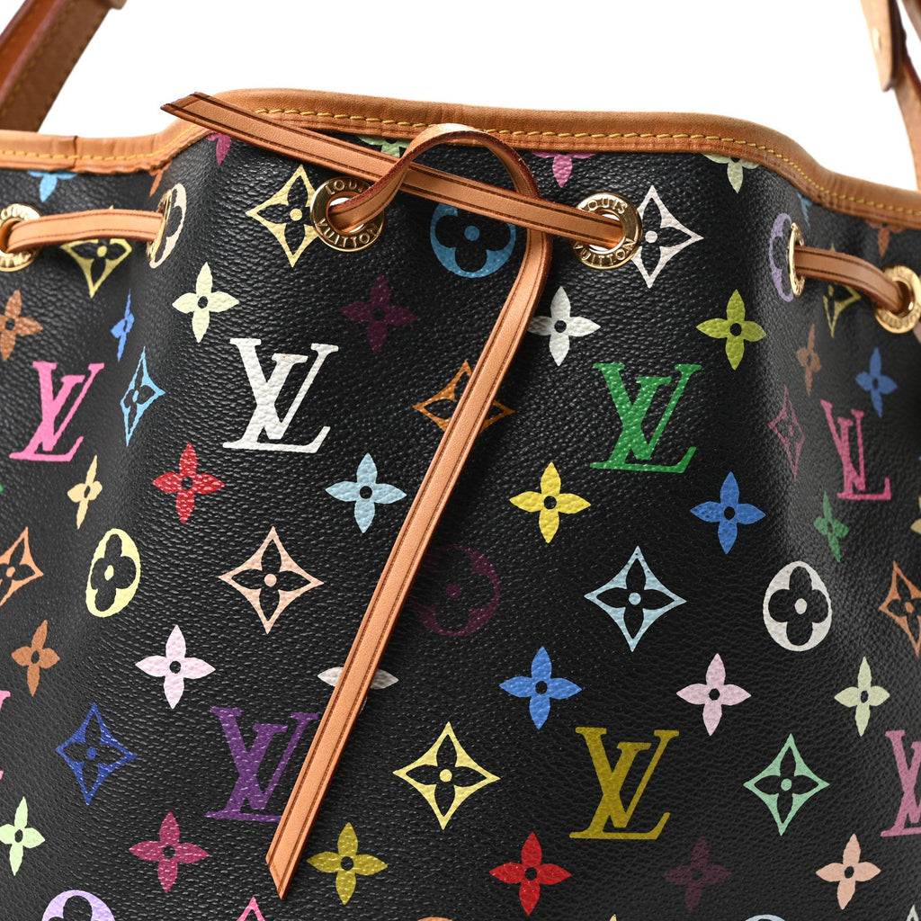 Louis Vuitton Monogram Multicolor Petit Noe Black